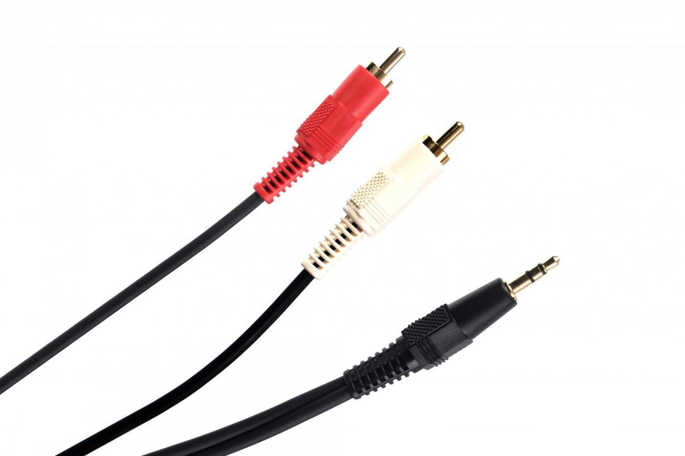 CVGaudio PROCAST Cable S-MJ/2RCA.2, Межблочный соединительный звуковой кабе...